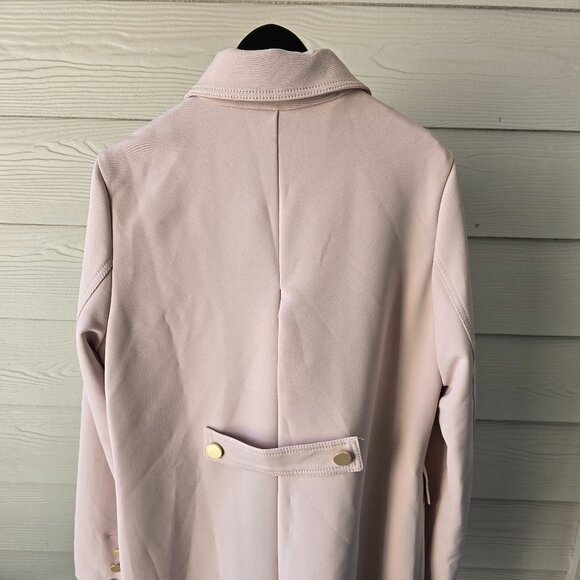T Tahari Sophie Single-Breasted Coat - Rose Quartz Pink - Picture 3 of 16